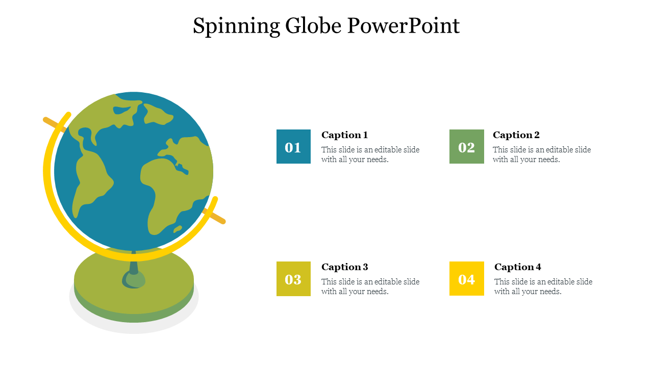 Spinning Globe PowerPoint 